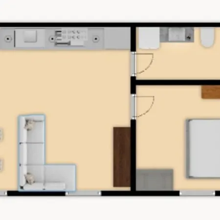 Old 2-room Souterrain Flat *